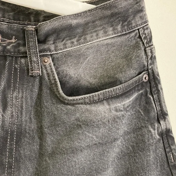 H&M Men's Black Washed Baggy Jeans - Like New - Picture 2 of 7